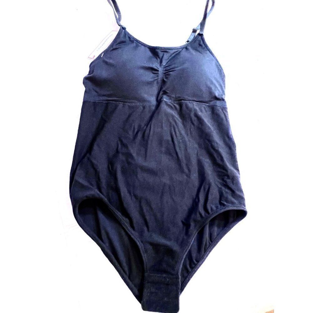 Bisou Bisou Criss Cross Back Bodysuit One Piece Tank Top Undershirt Large